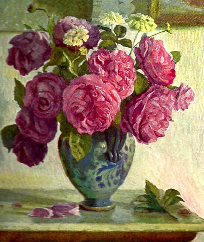 anders trulson blommor Norge oil painting art
